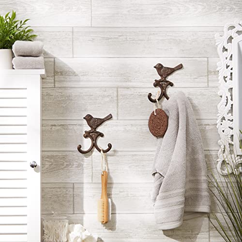 DII Cast Iron Decorative Wall Hook Set, Bird, 2 Count - size: Bird