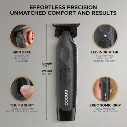 Cocco Hyper Veloce Pro Trimmer, Digital Gap Graphene Blade Edger - color: Carbon Fiber