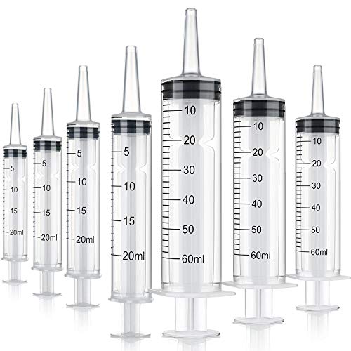 Boao 10 Pack Plastic Syringes Without Needle Epoxy Resin 20 ml,60 ml - size: 20 ML, 60 ML