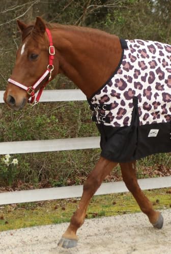 Leopard 1200 Denier Waterproof Turnout Sheet - size: 81
