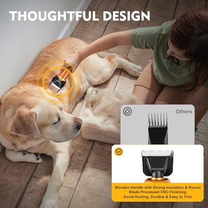 Professional Pet Hair Clipper for Dogs Cats Sheep, 55W High Power,Low Noise