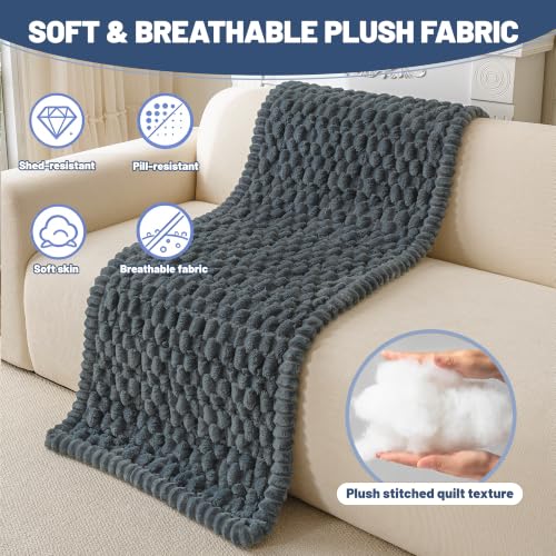 Waterproof Couch Cover for Dogs Washable (Dark Grey, 27.6" x 82.6") - color: Waterproof Dark Grey, size: 27.6"x 82.6"