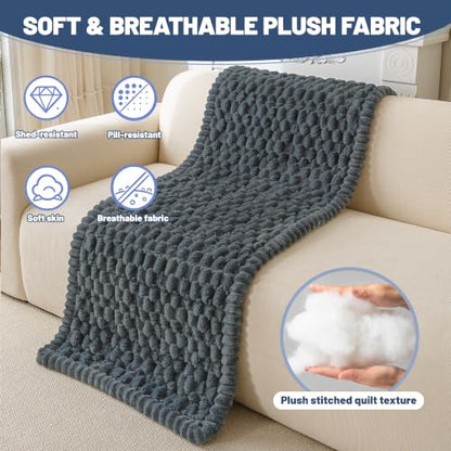 Waterproof Couch Cover for Dogs Washable (Dark Grey, 27.6" x 82.6") - color: Waterproof Dark Grey, size: 27.6"x 82.6"