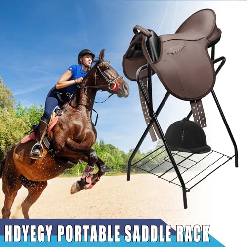 2 Pack Saddle Rack Portable Folding Horse Saddle Stand for English and Western Saddles,28" L x 19" W x 37.5" H - style: 2PCS Black