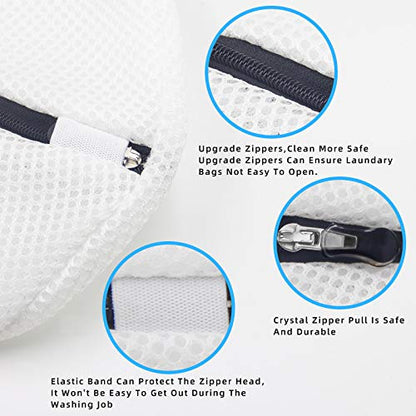 GOGOODA Mesh Laundry Bags for Delicates Durable Protective Wash Bags - size: 2 Shoe wash Bags(10.23 * 16.53in)