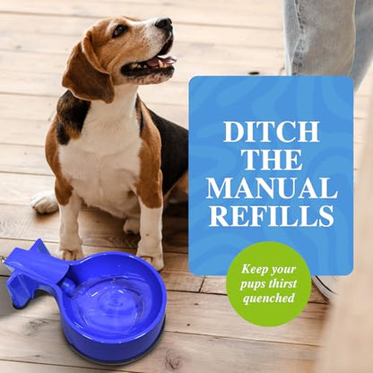 Water Bowl with 10 foot Long Stainless Steel Hose - size: 10 feet