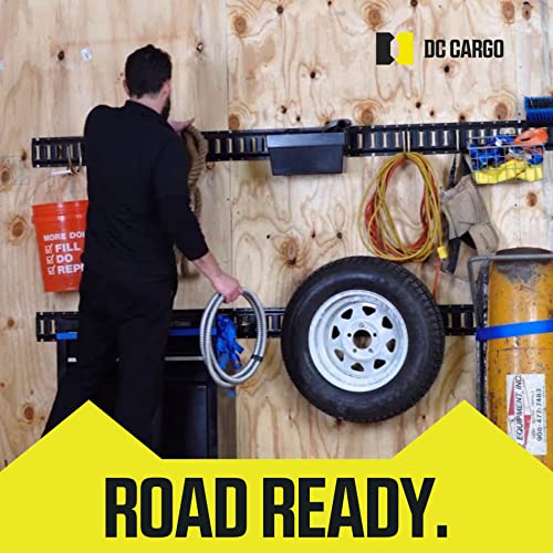 DC Cargo Mall E Track Tie Down Rail Kit 8' (3 Pack) for Garages, Vans, Trailers, Motorcycle Tie Downs, ATV Mountings - Galvanized Steel - Secure Cargo & Heavy Loads Up to 2,000 lbs - size: 3-pack