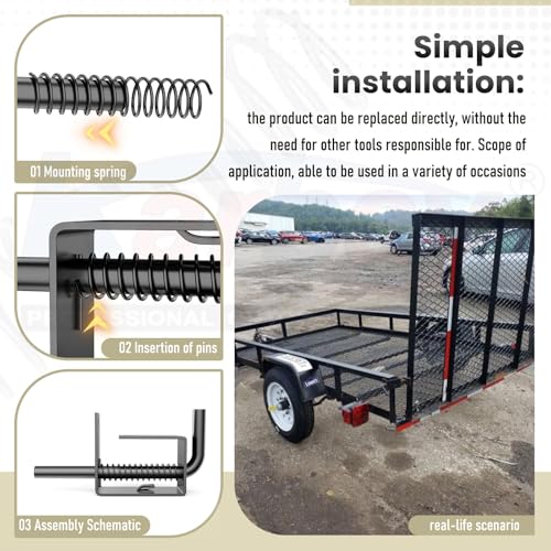 Karbay Trailer Gate Spring Latch Complete Kit, 847 Replacement for Carry-On
