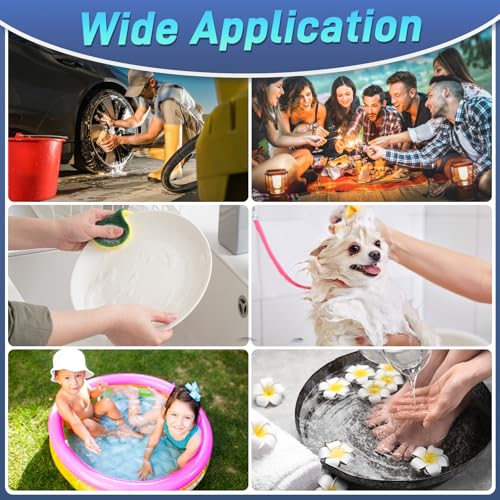 Portable Water Heater Electric, 2000W Immersion Water Heater with LCD Thermometer, Stainless Steel Immersion Heating Rod, Submersible Bucket Heater for Home Camping Bathtub Small Pool Outdoor Use ﻿
