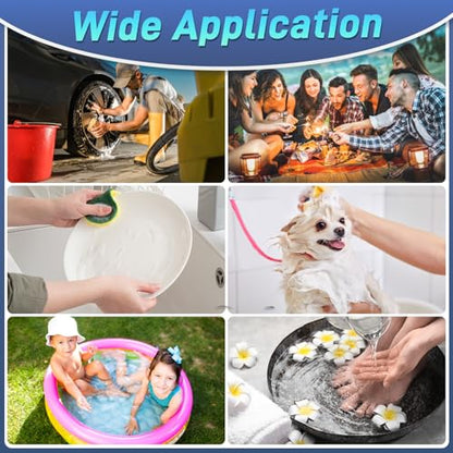 Portable Water Heater Electric, 2000W Immersion Water Heater with LCD Thermometer, Stainless Steel Immersion Heating Rod, Submersible Bucket Heater for Home Camping Bathtub Small Pool Outdoor Use ﻿