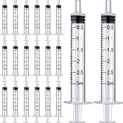 Frienda 20 Packs Syringes Without Needles,3 Ml - size: 3 ml