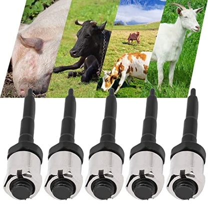 5Pcs Ear Tag Needle Pin, Stainless Steel Ear Tag Nail, Livestock Use Ear Tagger Accessories for Cattle Cows Pigs Sheep
