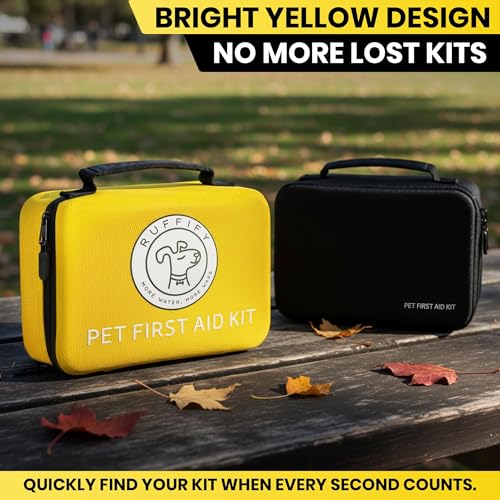 Dog First Aid Kit, Cat and Pet Emergency Kit, Vet Approved, 74 Pcs