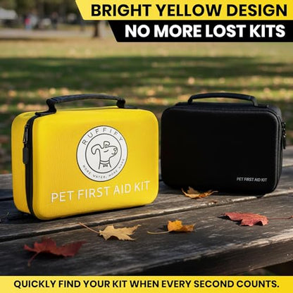 Dog First Aid Kit, Cat and Pet Emergency Kit, Vet Approved, 74 Pcs