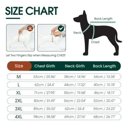 Kuoser Dog Recovery Suit with Anti Licking Rear Leg Sleeve, Black L - color: Black, size: Large (Back Length: 40cm / 15.74")