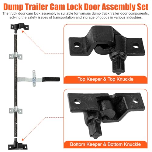 Fuoequl Trailer Hasp Bolt Kit for Trailer Cam Action Hasp - style: Trailer Cam bar Keeper