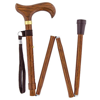Royal RC Canes Walking Sticks for Men and Women - Stylish Designer Fashionable Adjustable Derby Canes - Lightweight Aluminum Cool Walking Sticks with HD Patterns - color: Brown Wood