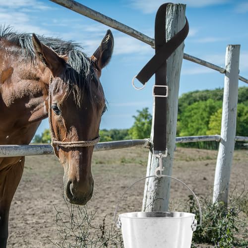 balacoo Horse Bucket Hanging Straps 4-Pack | Nylon, Adjustable feeder support, Stall and farm use
