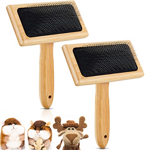 Tessco for You 2 Pcs Wool Carder Brush for Needle Felting - color: Black, size: Small, style: Classic