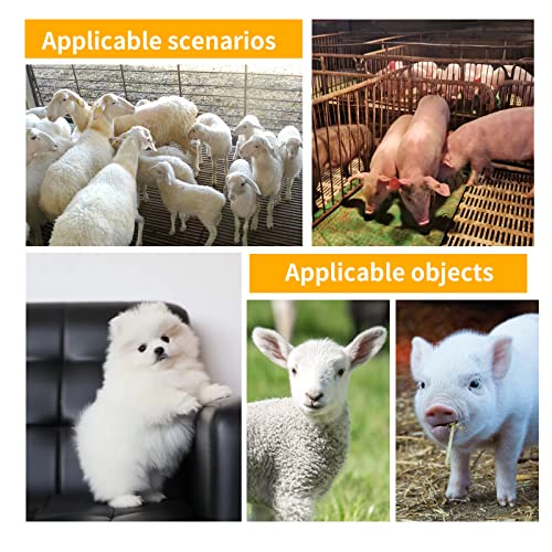 5-Pack 500ml Small Mouth Livestock Feeding Bottles with 10 Soft Silicone Teats for Lambs, Goats, Calves - Essential Farm Nursing Kit for Newborn Animals