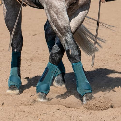 Classic Equine Legacy2 Support Boots, Front, Dragonfly Green, Small - color: Dragonfly Green, size: Small