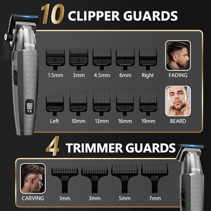 Ufree Hair Clippers and Trimmers Set for Men, Electric Razor Foil Shaver - size: 25 Piece Set