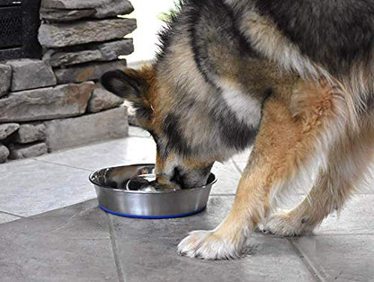 OurPets DuraPet Slow Feed Premium Stainless Steel Bowl (Heavyweight Durable Stainless Steel Bowls, Dog Food Bowl, and Dog Water Bowl) Great Alternative to Snuffle Mat for Dogs-Medium - size: Medium (4.5 Cups)