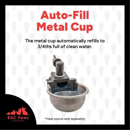RAC Paws by RentACoop DIY Auto-Fill Metal Cup Waterer Kit - style: 2 Pack