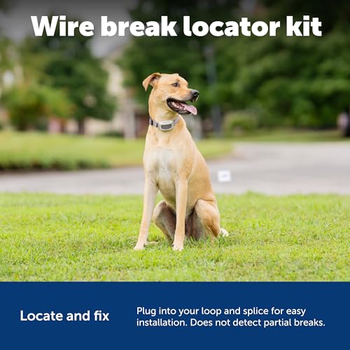 PetSafe Wire Break Locator for In-Ground Pet Fence Systems | Dual Tone and Light Indicators Pinpoint Boundary Wire Breaks, Includes 50 ft Wire, Stakes, Splice Capsules.