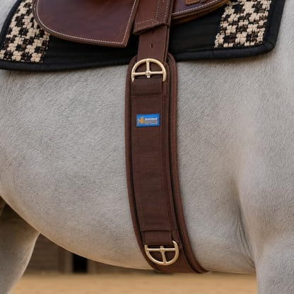 CHALLENGER Horse Western Straight Girth Straight Cinch Neoprene Non-Slip Tack Brown 9765BR - size: 26"