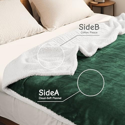 Soypipo Electric Heated Blanket 72"x84", 9 Heat Settings 10-Hour Auto-Off - color: 08-dark Green, size: Full 72"x84"