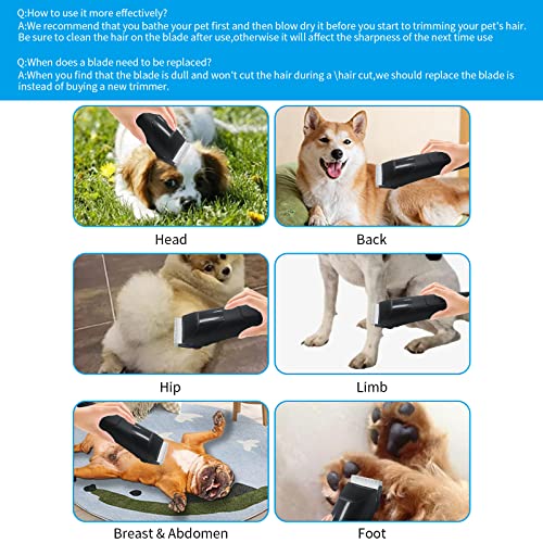 8 Pc Dog Grooming Blade Compatible with Andis/Oster A5/Wahl KM10Dog Clipper | Include 40+30+15+10+7FC+5FC+4FC+3-3/4FC #Ceramic Blades - size: 8 PC（0.25-13mm）