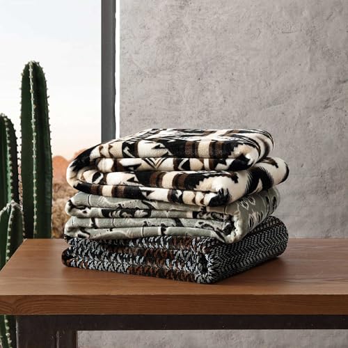 Wrangler - Blanket, Polyester, Medium Weight, Year-Round Comfort - color: Jesse Brown, size: 50" x 70"