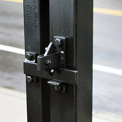 ALEKO Universal Gate Flip Latch LM191 | Holds swing leaves firmly closed, quick lever release, galvanized steel build, rust-resistant, fits wood or metal frames - style: Latch