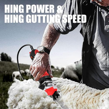 Sheep Shears 900W, Professional Electric Sheep Clippers, Farm Livestock Grooming Kit, 6 Speed Heavy Duty Electric Shears for Thick Coat Animals