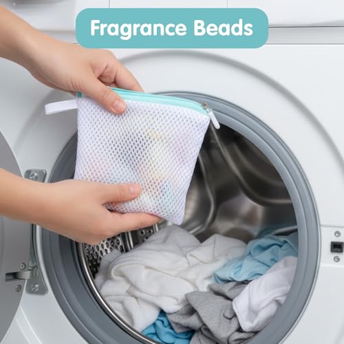 5 Pcs Small Mesh Laundry Bag Mini Lingerie Bags 5.5 x 4.7 Inch for Washing Delicates With Zipper for Socks, Bra, Underwear, Travel Clothing Storage
