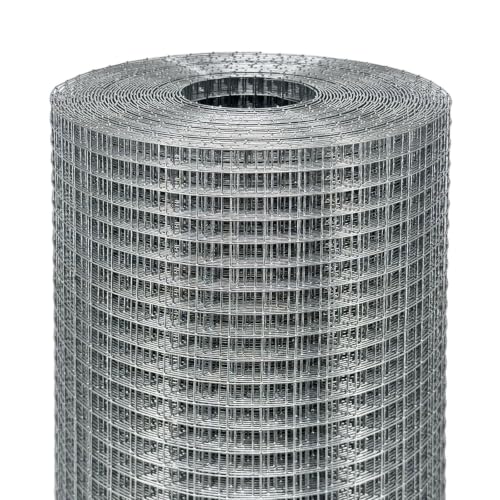 Hardware Cloth Roll 1/2 in. x 3 ft. x 100 ft. 19-Gauge | Chicken Wire Mesh Roll, Chicken Wire Fencing, Wire Fence Roll, Garden Fence, Tree Fence, Rodent Mesh, Gopher Guard - size: 1/2'' x 36'' x 100'