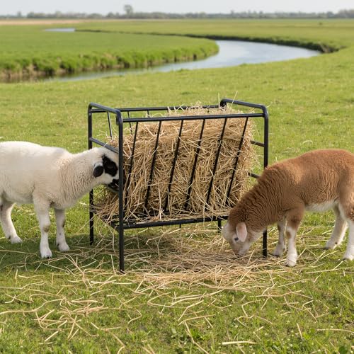 Lesolar Hay Feeder 35 Gallons,Heavy Duty Hay Feeder for Goats