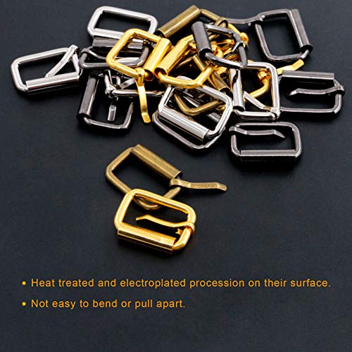 1 inch 25mm Metal Belt Buckle Hardware Assortment Webbing Strap Loops Clasp for Belt Craft DIY Accessories - style: Roller Pin Buckles