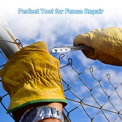 2 Pack 3 Hole Wire Twister Multi-Functional Bender High-tensile Wire Tool Twisting Tool Fencing Tool for Fixing Fence Wire and Wire Clip