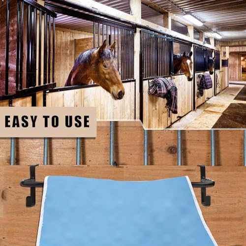 2Pcs Blanket Rack with Tack Rack,Portable Blanket Bar for Hanging Horse Blankets Pads Saddle Blankets,36 Inch - style: Blanket Bar-2PCS