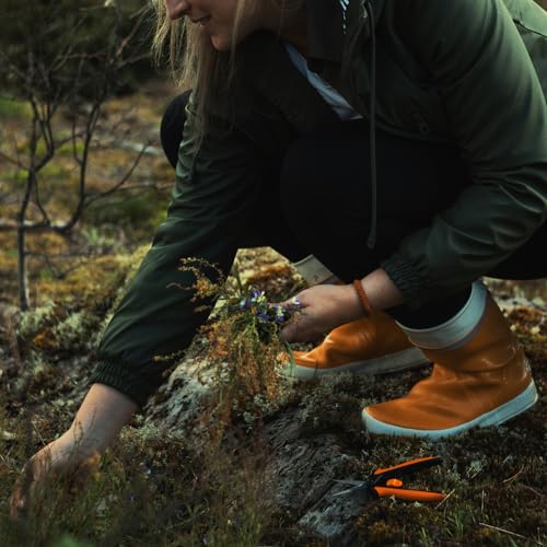 Fiskars 6" Steel Micro-Tip Pruning Scissors, Garden Snips for Small Plants | For Flower Stems, Herbs & Buds, Blades Stay Sharp, Easy Action Spring Reduces Hand Fatigue, Trimmer w/ SoftGrip Handle - style: Snips