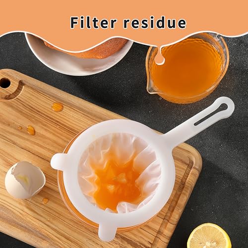 Fine Mesh Strainer, Plastic Strainer for Juice, Coffee, Honey, Nut Milk