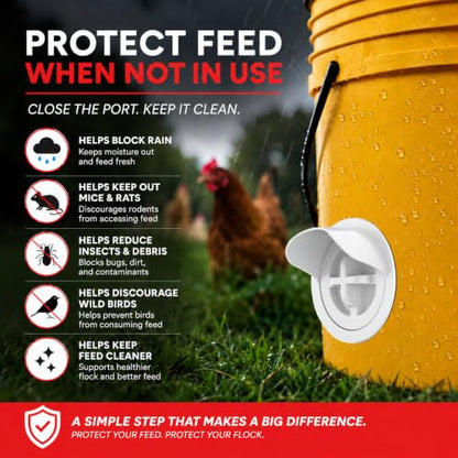 MAFONE DIY Chicken Feeder No Waste,Mess Cups Kit