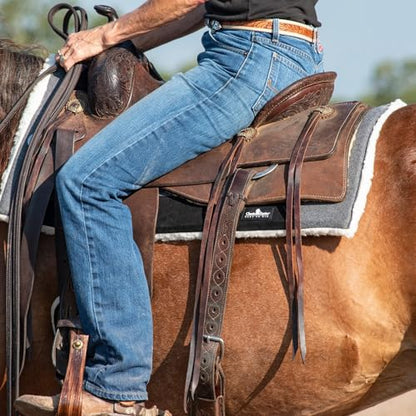 Classic Equine Performance Trainer Saddle Pad, Felt Top, Grey