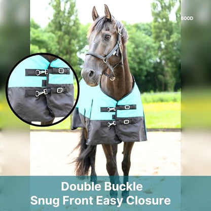 Resistance 600 Denier Lightweight No Fill Water Resistant & Breathable Horse Rain Sheet