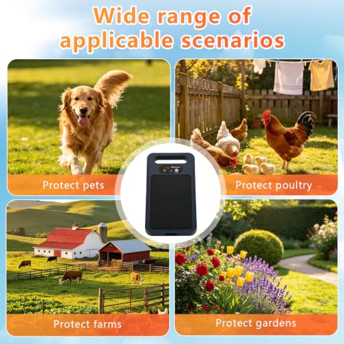 0.32J Solar Electric Fence Charger – 20-Mile Range with Smart Display Grey - color: Grey