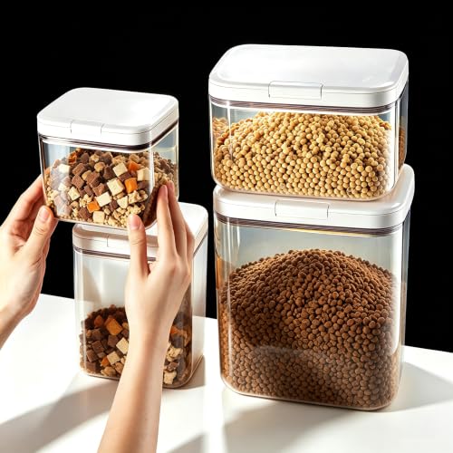 LivLab Mker 25 lb Airtight Dog Food Storage Container with Scoop - color: (D1035)-1.2L-2
