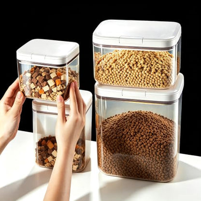 LivLab Mker 25 lb Airtight Dog Food Storage Container with Scoop - color: (D1035)-1.2L-2