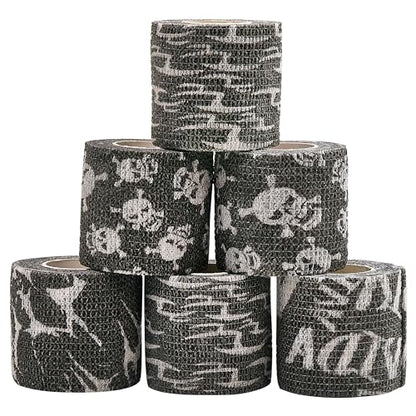 6 Rolls Self-Adhesive Bandage Wrap Grip Tape Wrap Cover Tattoo Cohesive Elastic Bandage for Dog Cat Horse Animals Wounds Wrist Healing Sprains & Swelling